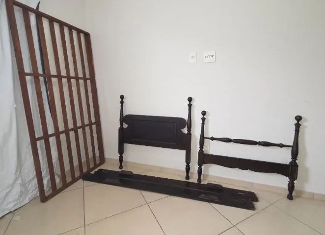 Cama Solteiro - Madeira Maciça (Jacarandá) - Foto 4