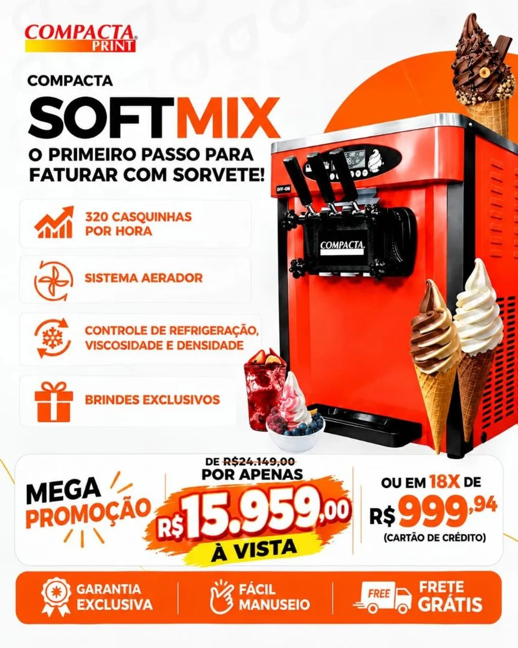 Máquina de sorvete  - Foto 4