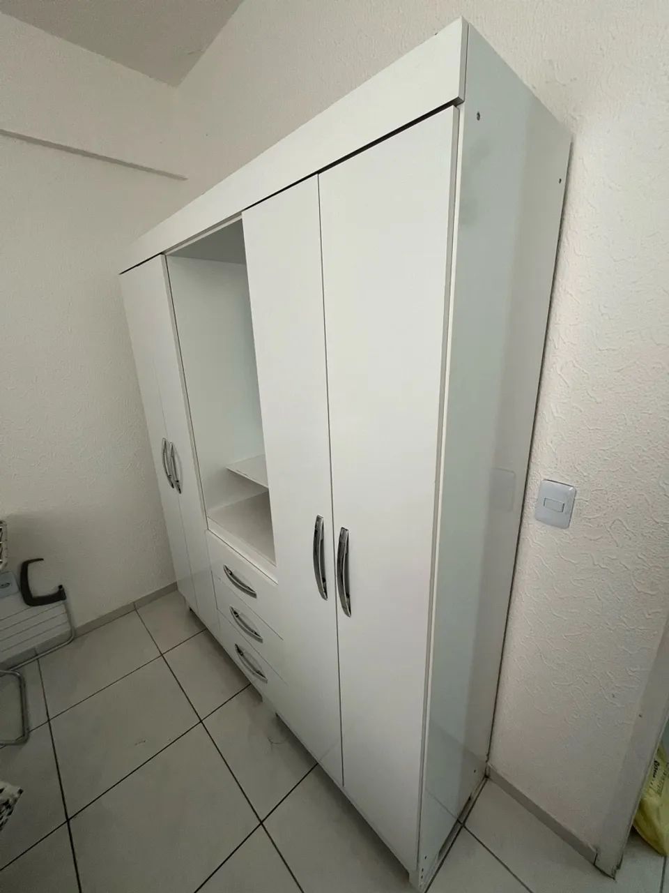 Guarda Roupa Casal (Branco) - Foto 4