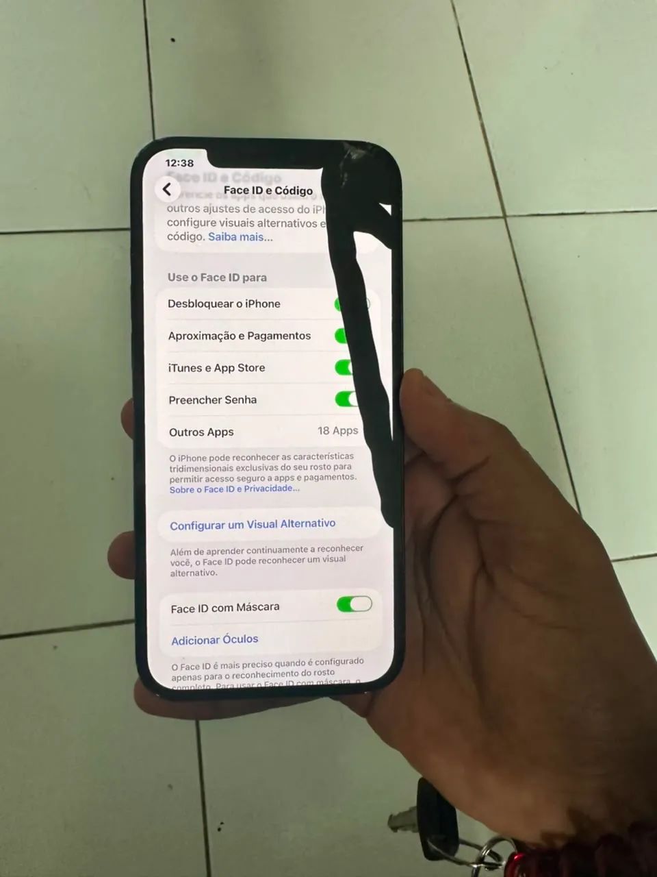 IPHONE 12 PRO MAX 128g (APENAS TELA QUEBRADA) - Foto 5