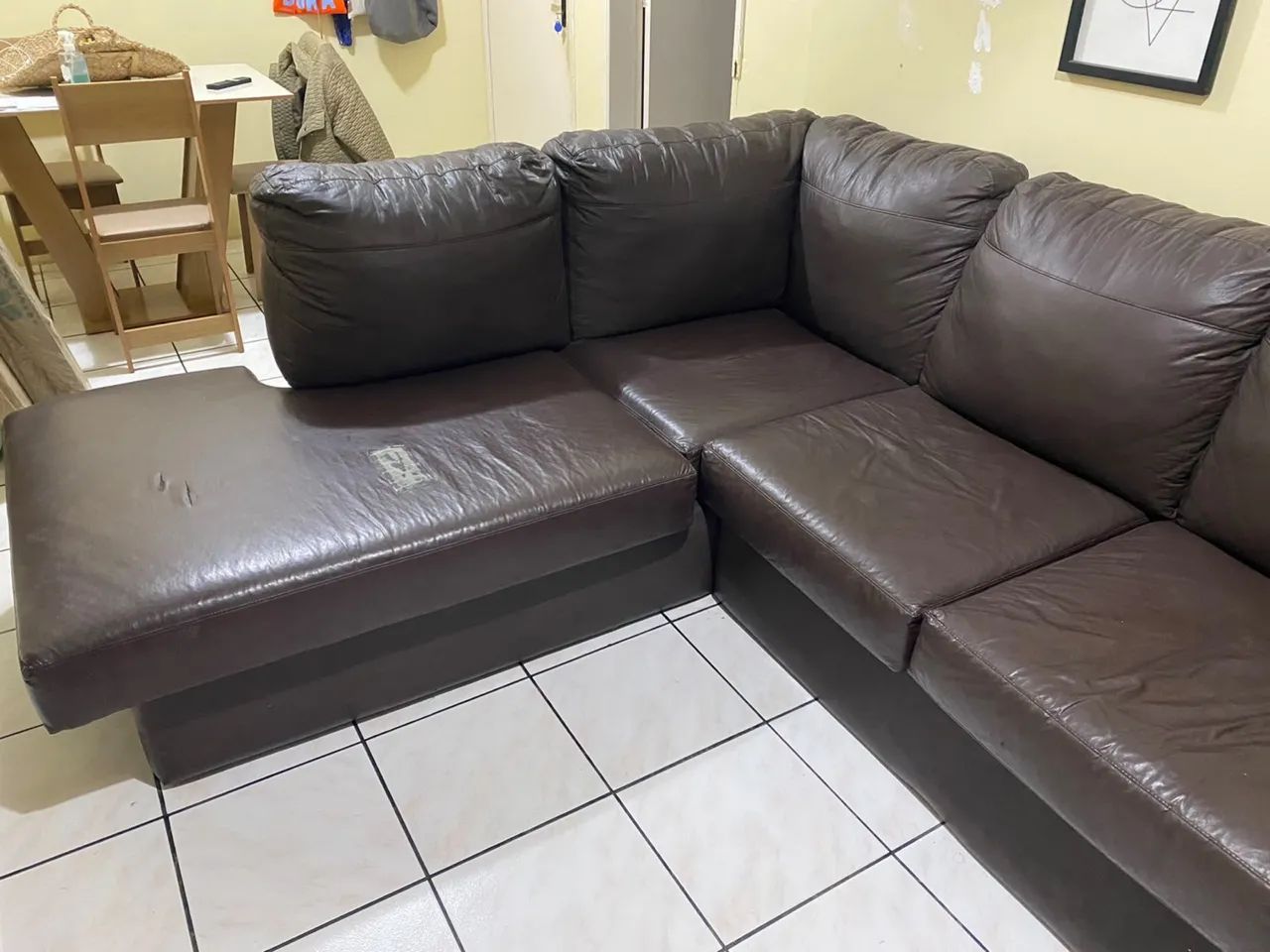 Sofá de Canto em L com Chaise - Grande e Muito Confortável - Foto 2