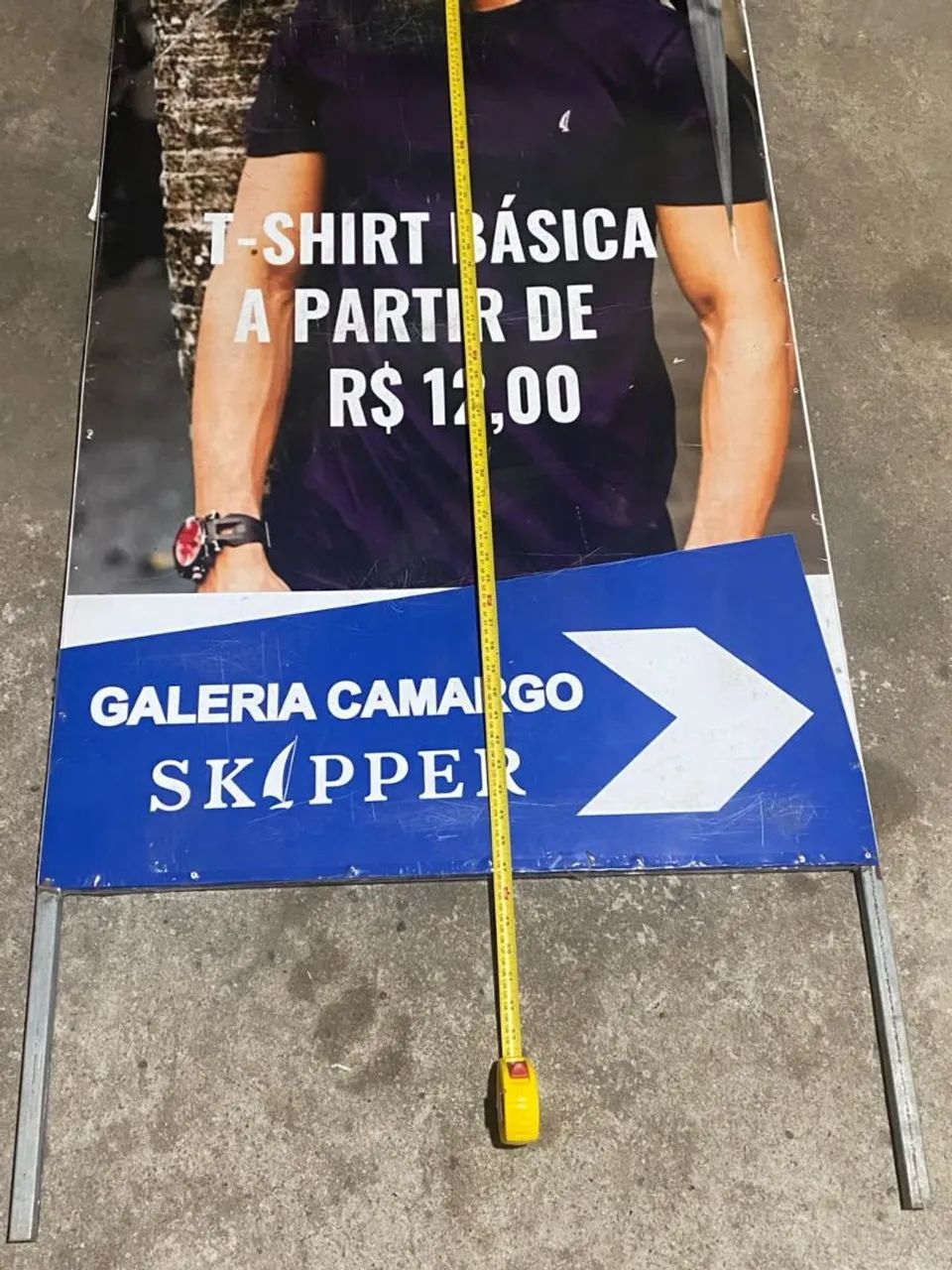 Placa publicitária para colocar sua marca ( Estilo cavalete) - Foto 3