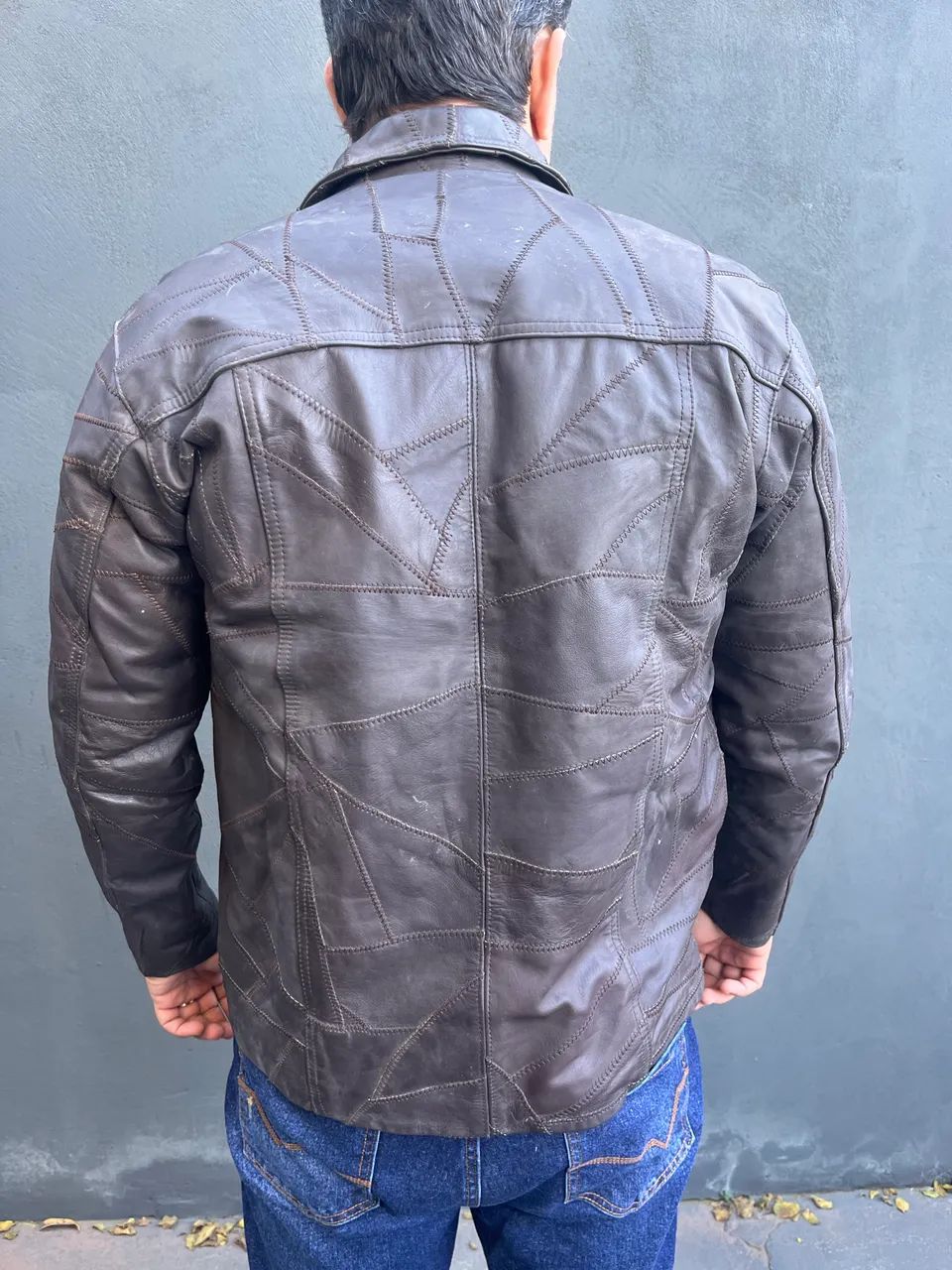 Jaqueta masculina de couro  - Foto 4