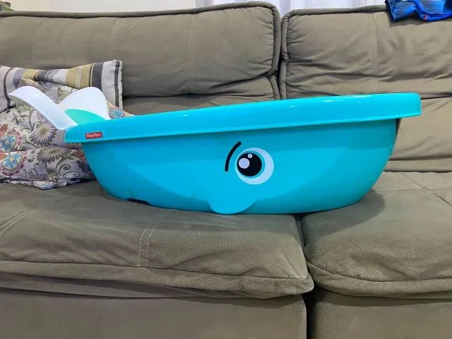 Banheira de Bebê Fisher-Price Baby Baleia - Excelente Estado