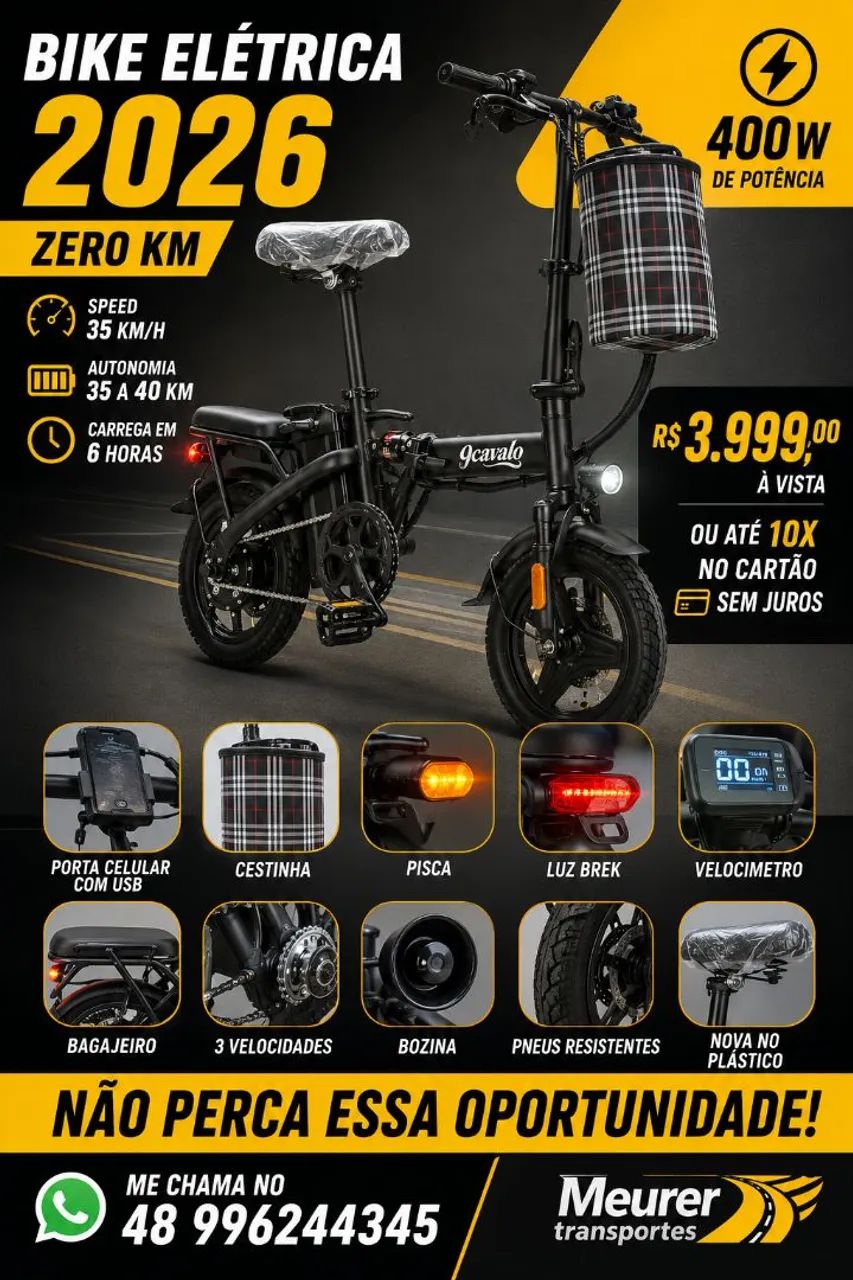 Bike eletrica nova 