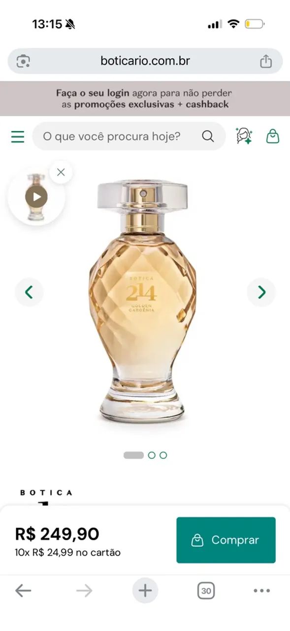 Perfume 214 Boticário 