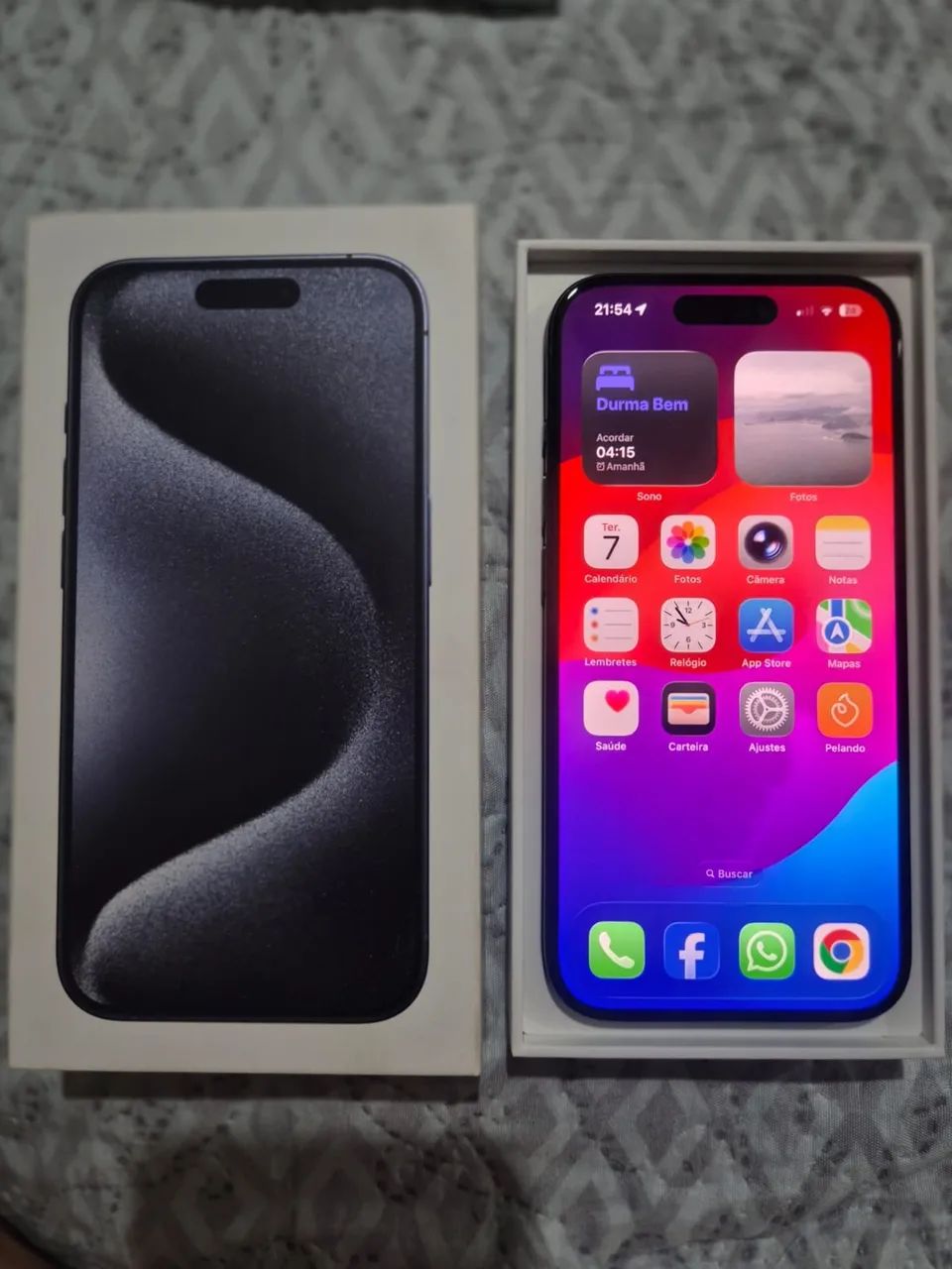 iPhone 15 pro 128 gb na caixa - bateria 84% - Foto 2