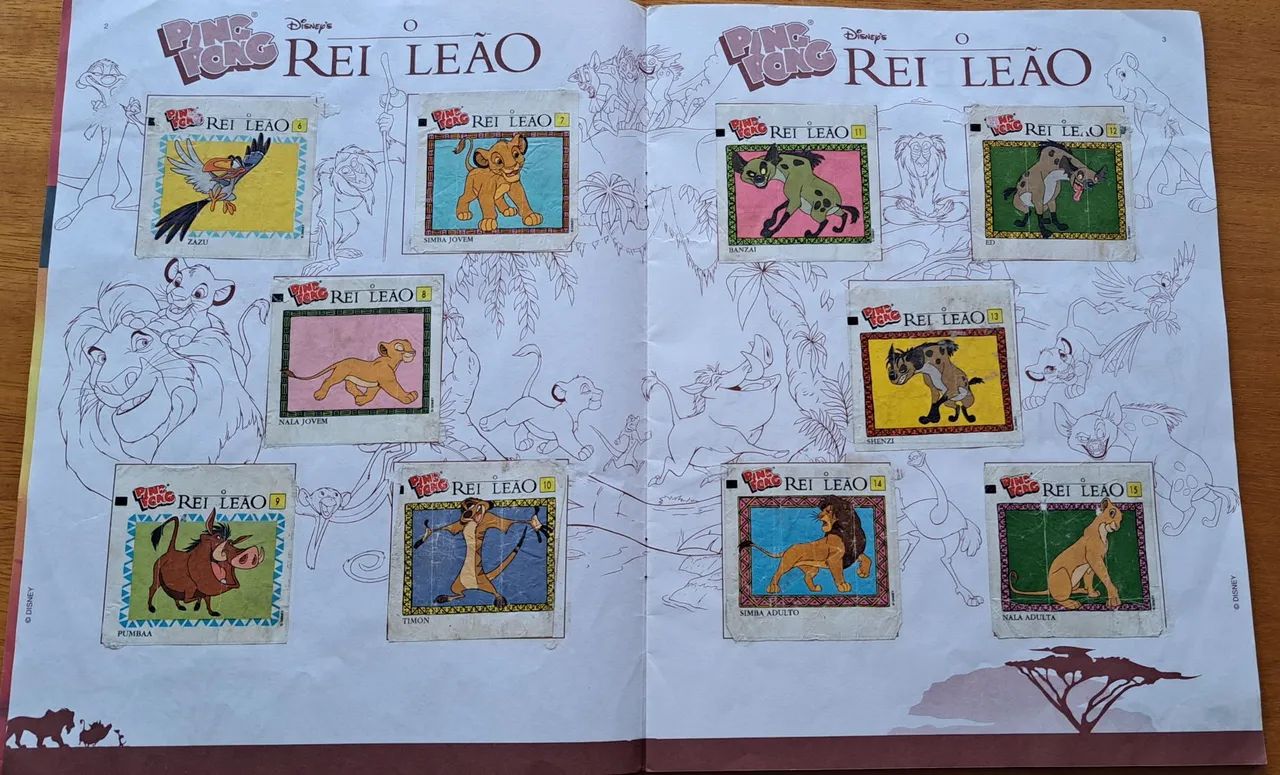 ÁLBUM REI LEÃO ORIGINAL, COMPLETO ANOS 90 - Foto 3