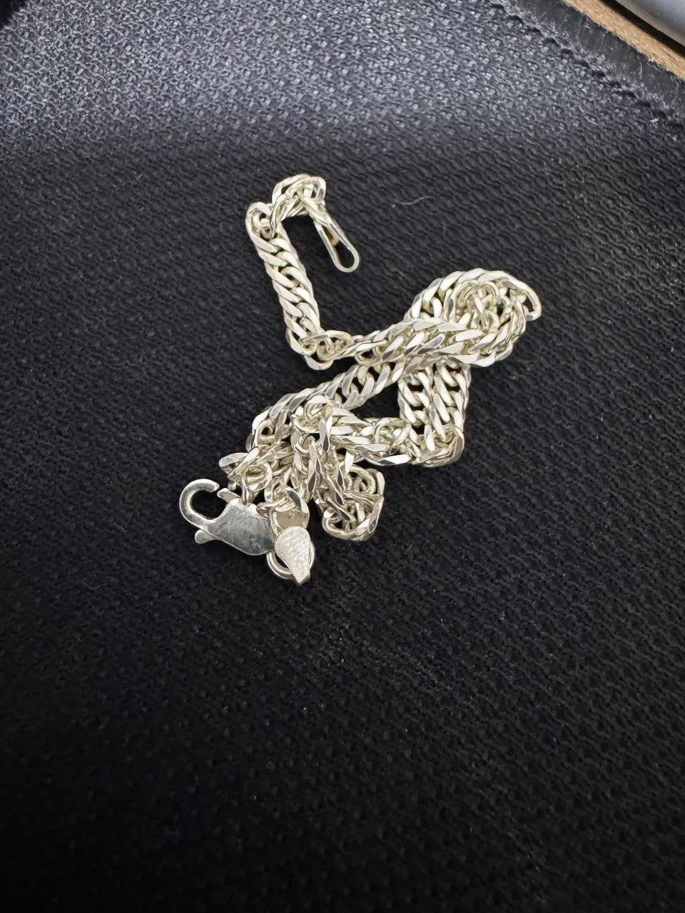 Pulseira elo duplo prata 925 - Foto 3