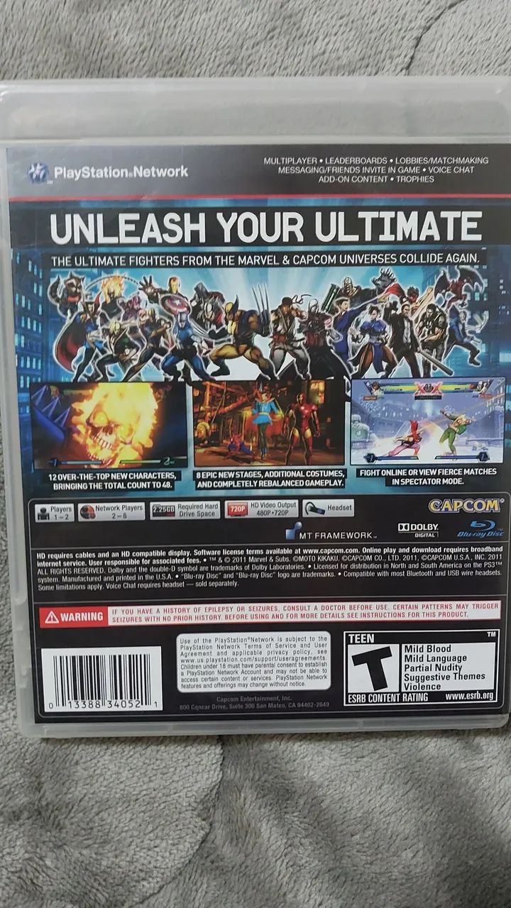 PS3 Ultimate Marvel vs Capcom 3 - Foto 3