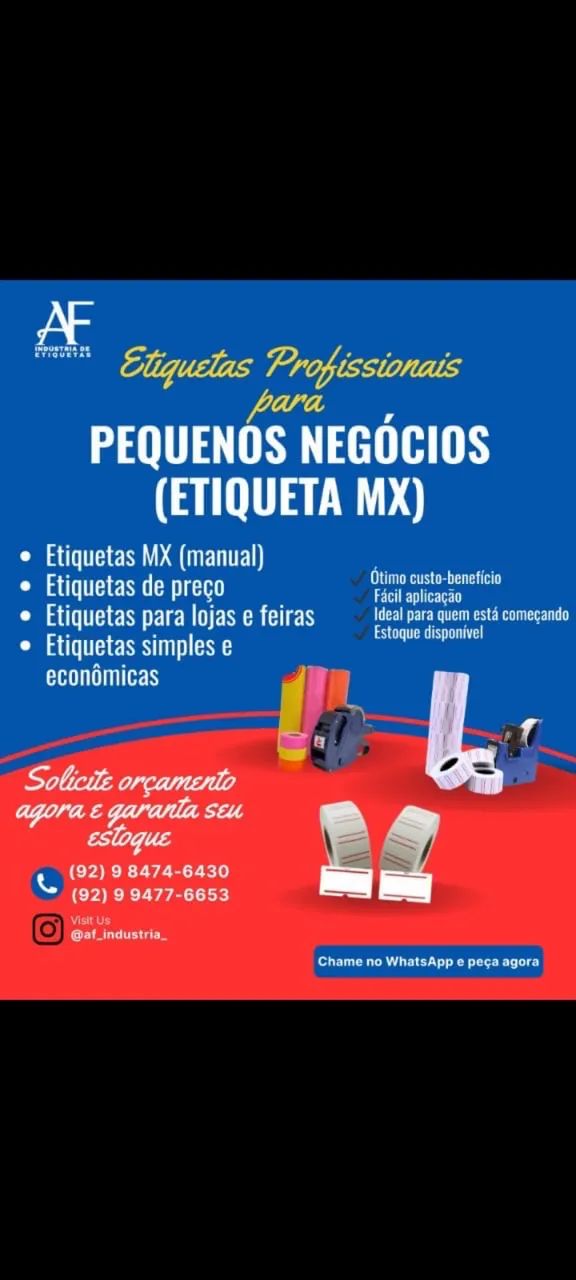Etiquetas para balanças e Ribons em Geral.