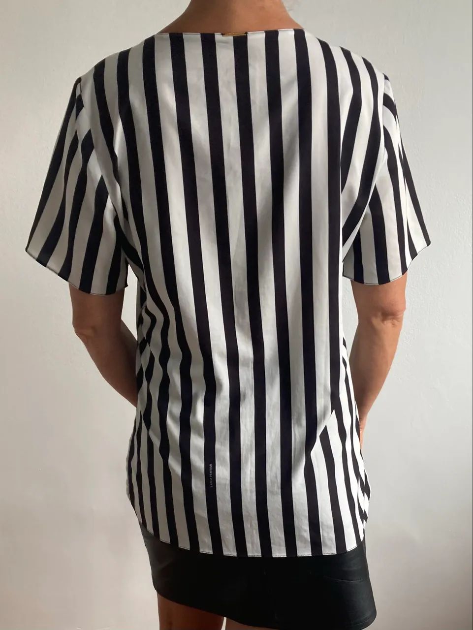 Blusa listrada Lança Perfume M / 38 usada, ótimo estado - Foto 4