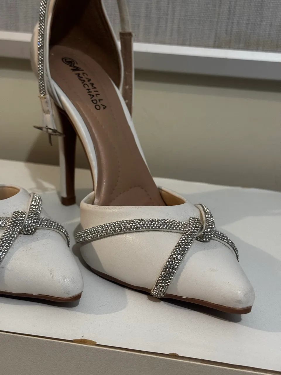 Sapato branco luxo - Foto 4