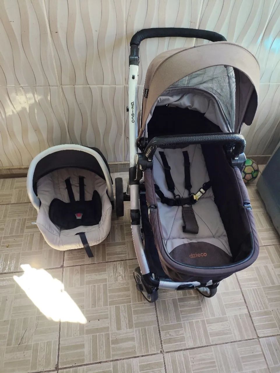 Kit Carrinho +   Bebê Conforto DIZIECO  - Foto 3