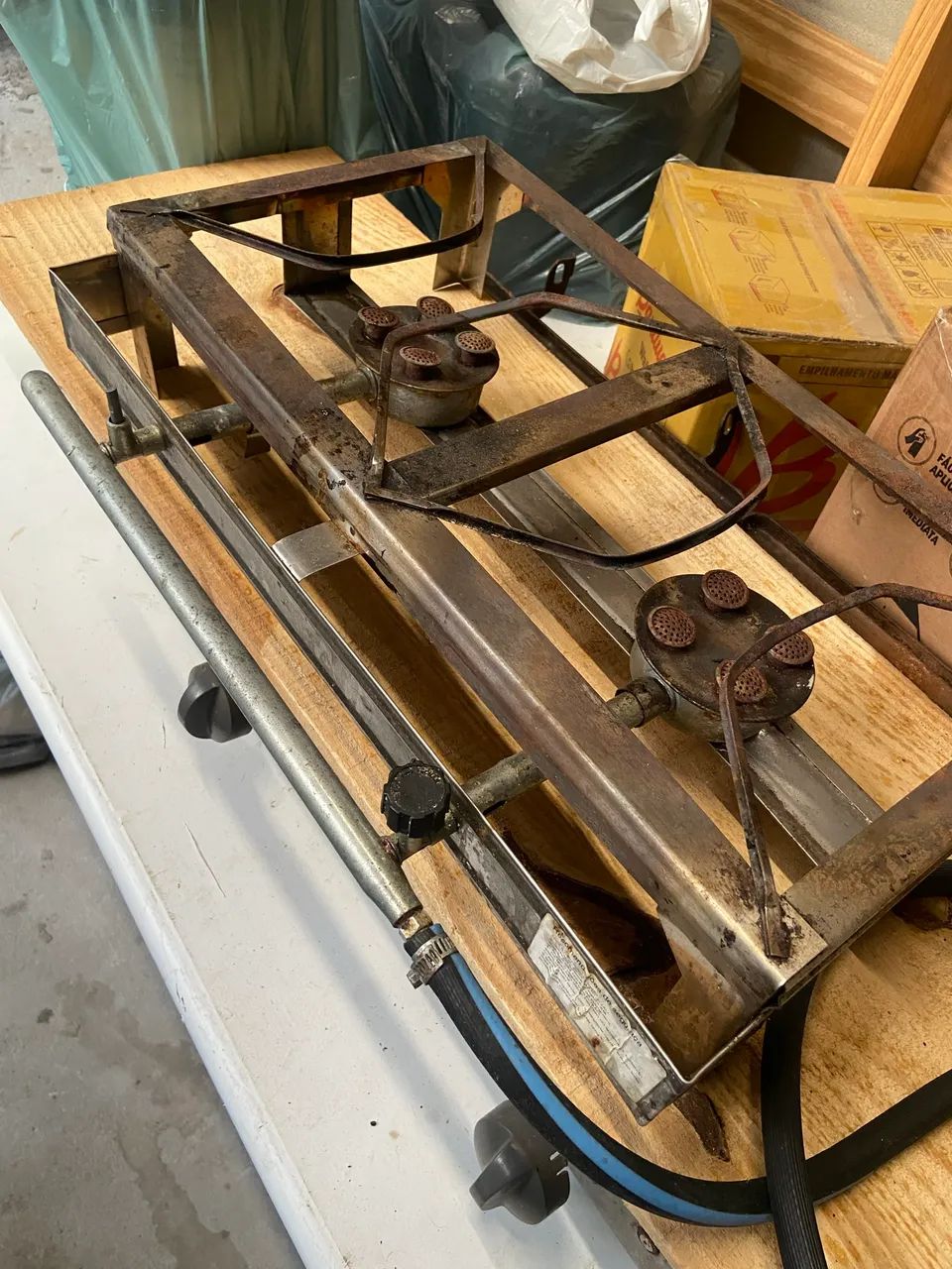 Fogão 2 bocas industrial alta pressão 