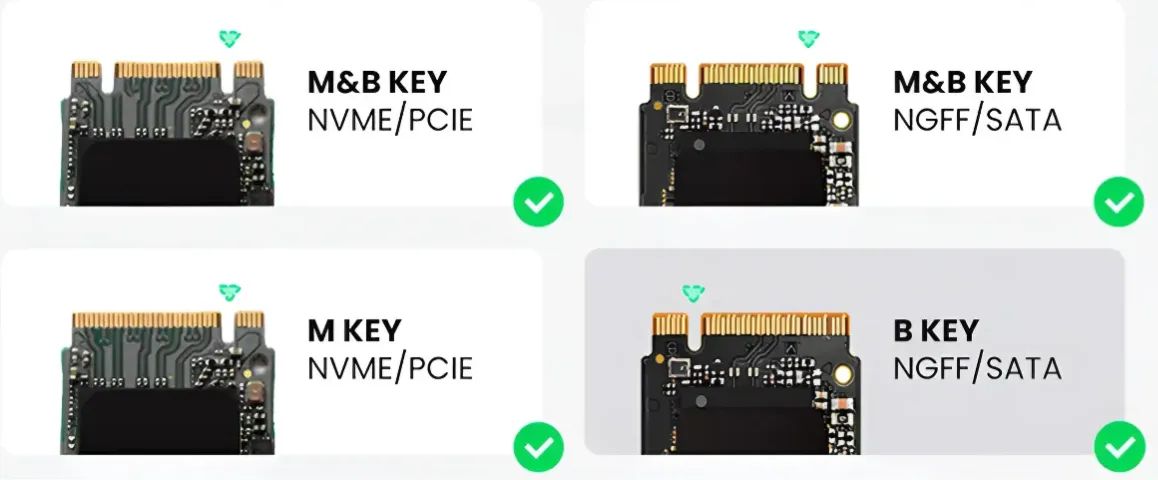 Case Ssd M.2 Nvme E Sata Para Usb 3.1 E Type-c - Foto 4
