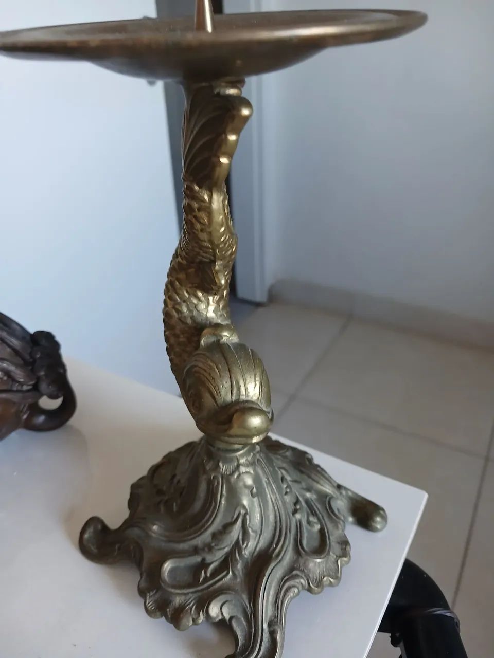 Castiçal de bronze  - Foto 2