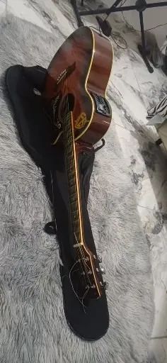 violão eletronico em ecelente estsdo c/ corrwia de apoio - Foto 3