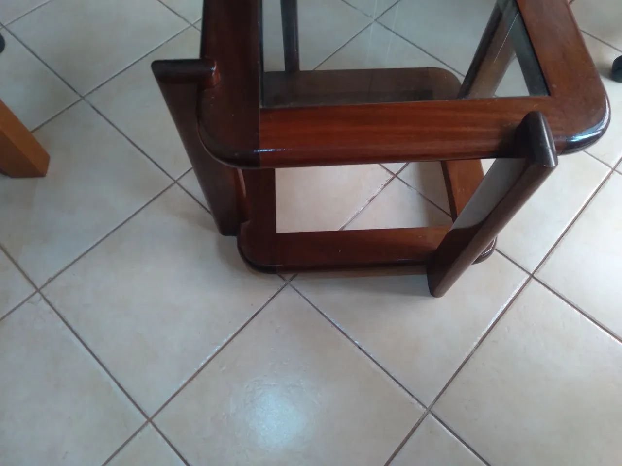 Mesa de centro tampa de vidro , cor mogdo - Foto 3