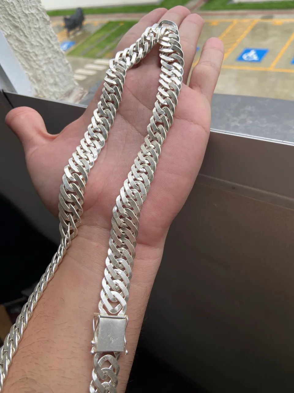 VENDO CORRENTE PRATA ELO DUPLO 925!! - Foto 3