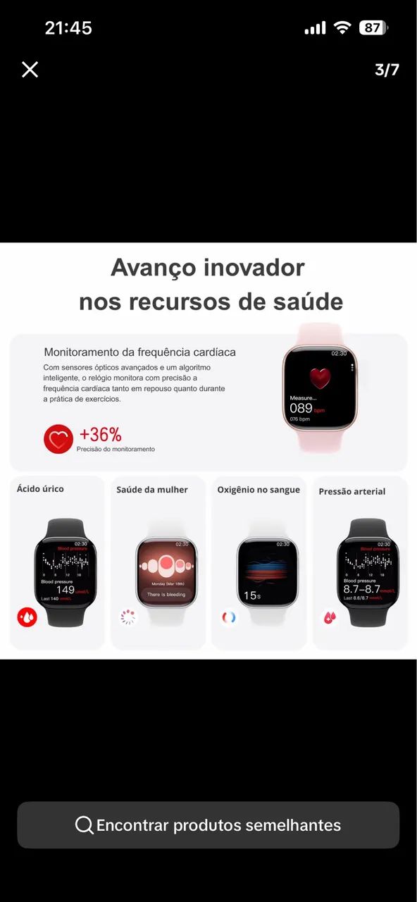 Relogio SmartWatch w10mini - Foto 3