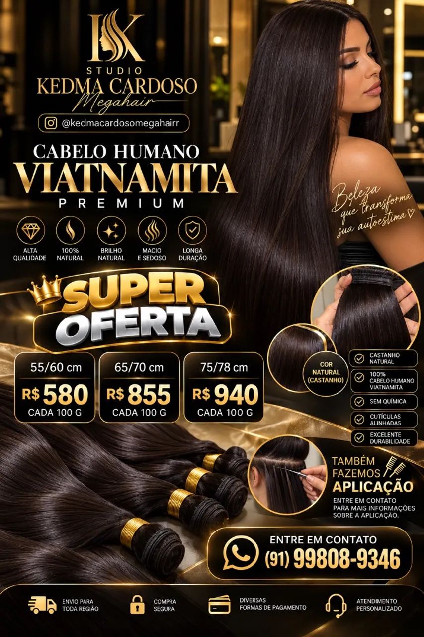 Vendo cabelos humanos 