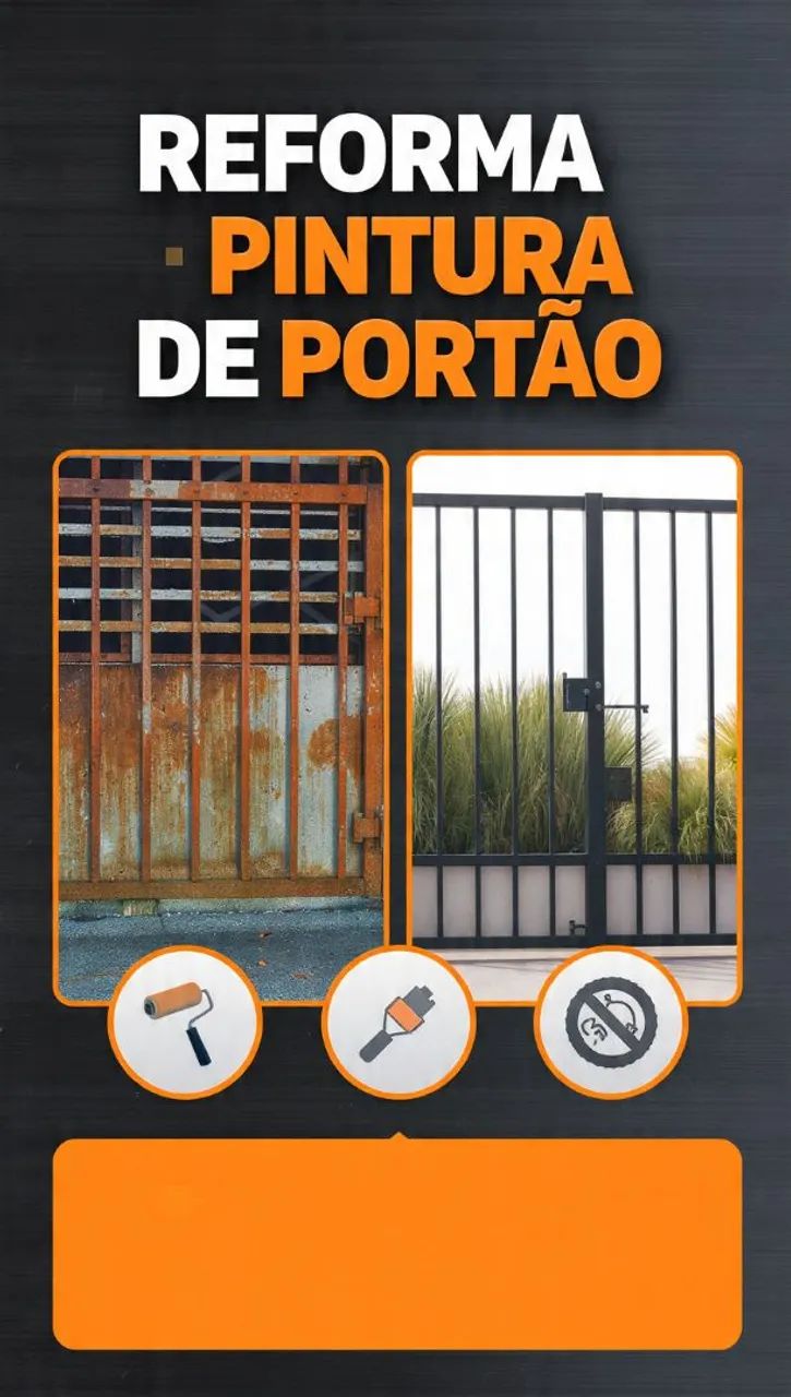 Reforma e pintura de portão 