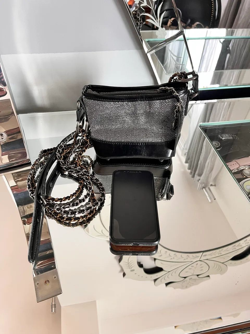 Mini bolsa tira colo Le Lis Blanc - Foto 5