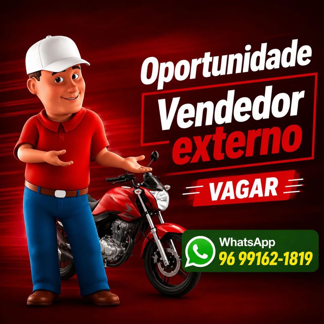 Vaga para vendedor externo habilitado