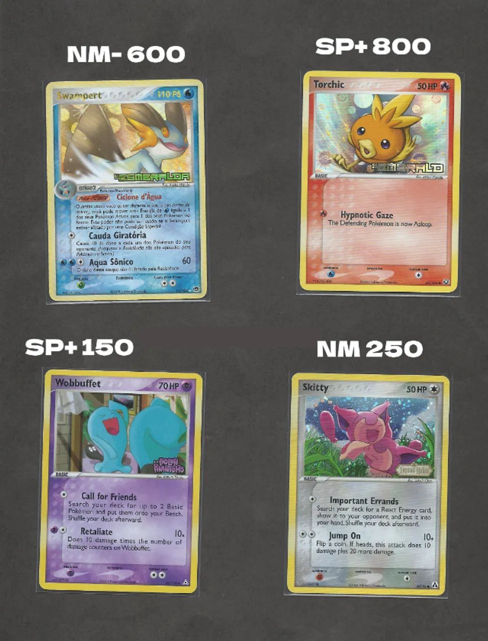 Pokemón TCG - Reverse holos antigas