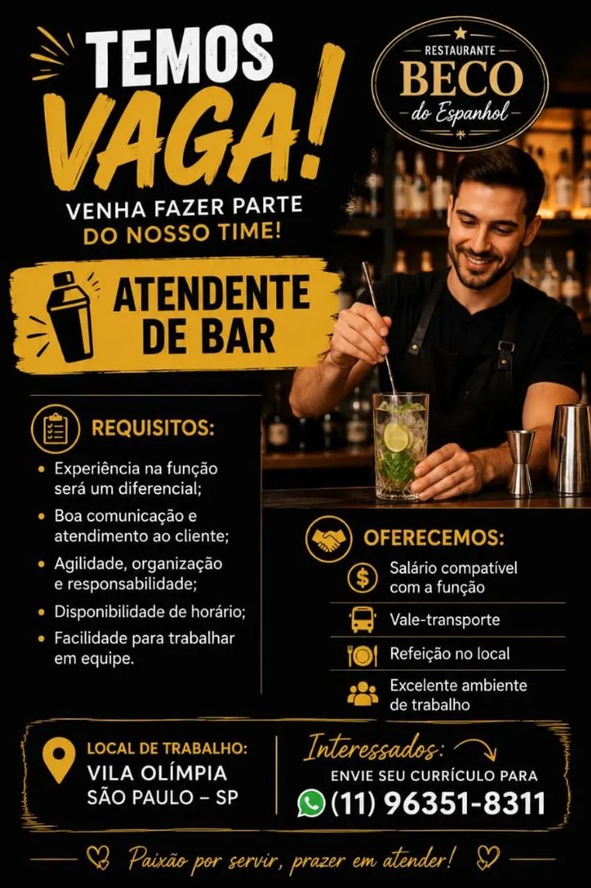 Vaga de emprego 