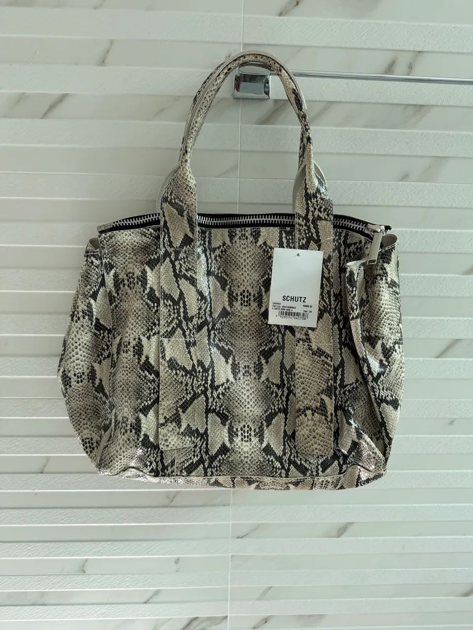 Bolsa schutz couro phyton