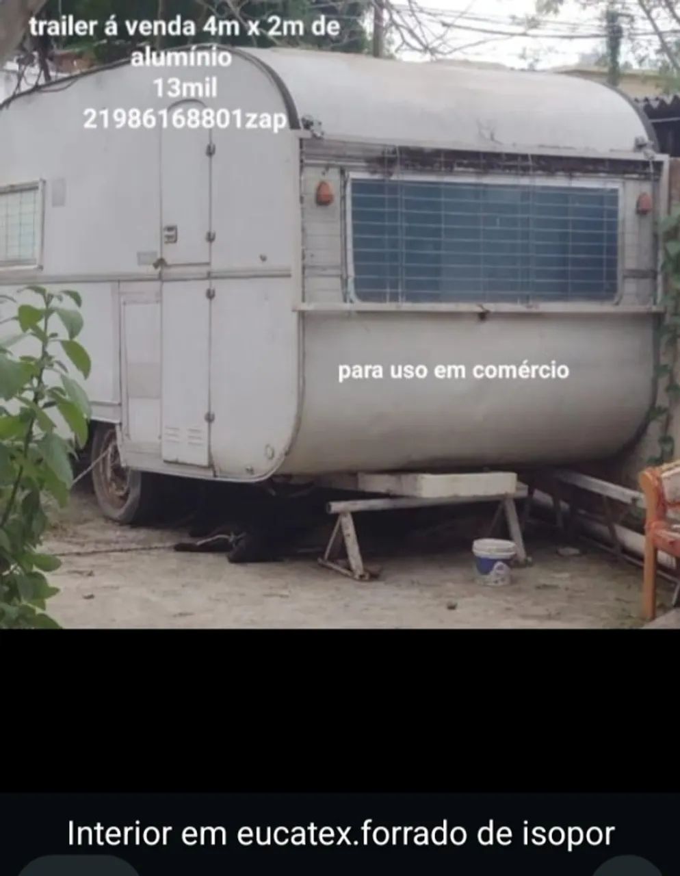 Trailer para comércio usado para fixar em local. Não viajem  - Foto 2