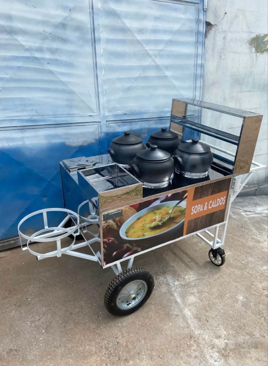 Carrinho de sopa e caldos, direto de fábrica - Foto 4