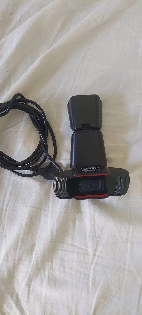 Webcam Knup KP-CW100 HD USB 2.0 com Microfone e Foco Manual notebook PC computador tablet 