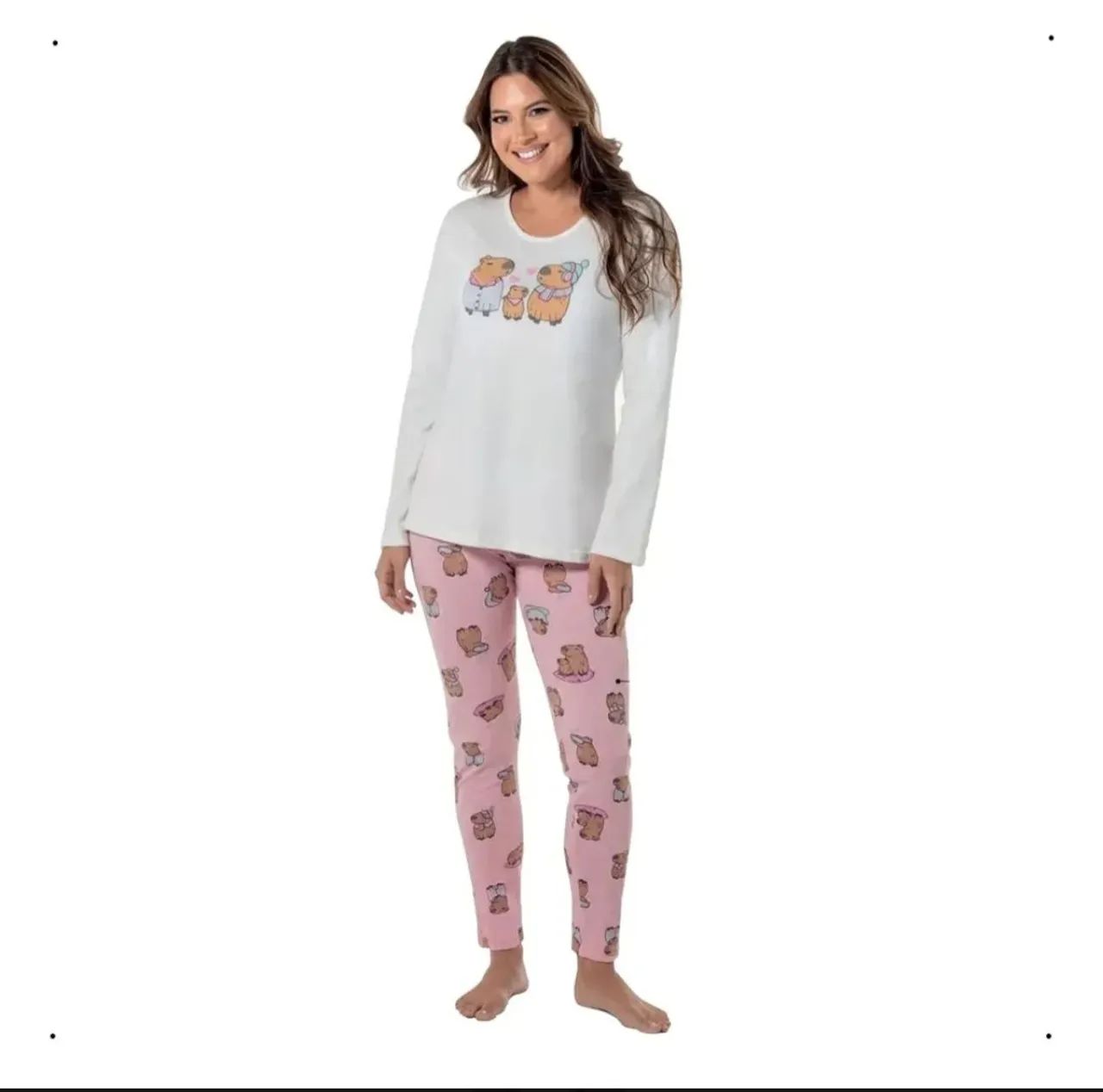 Pijama Capivara Feminino 