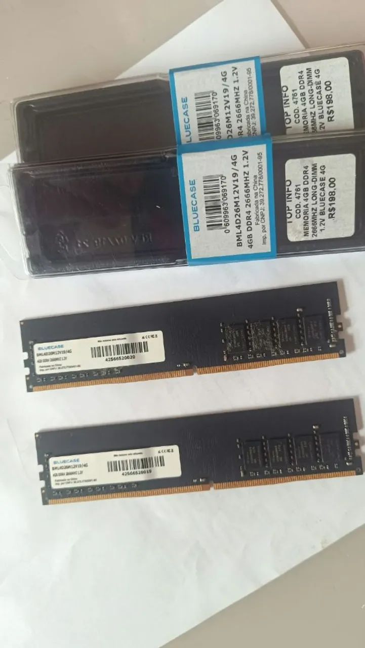 Kit ou unitário memória ram 4gb ddr4 - Foto 2