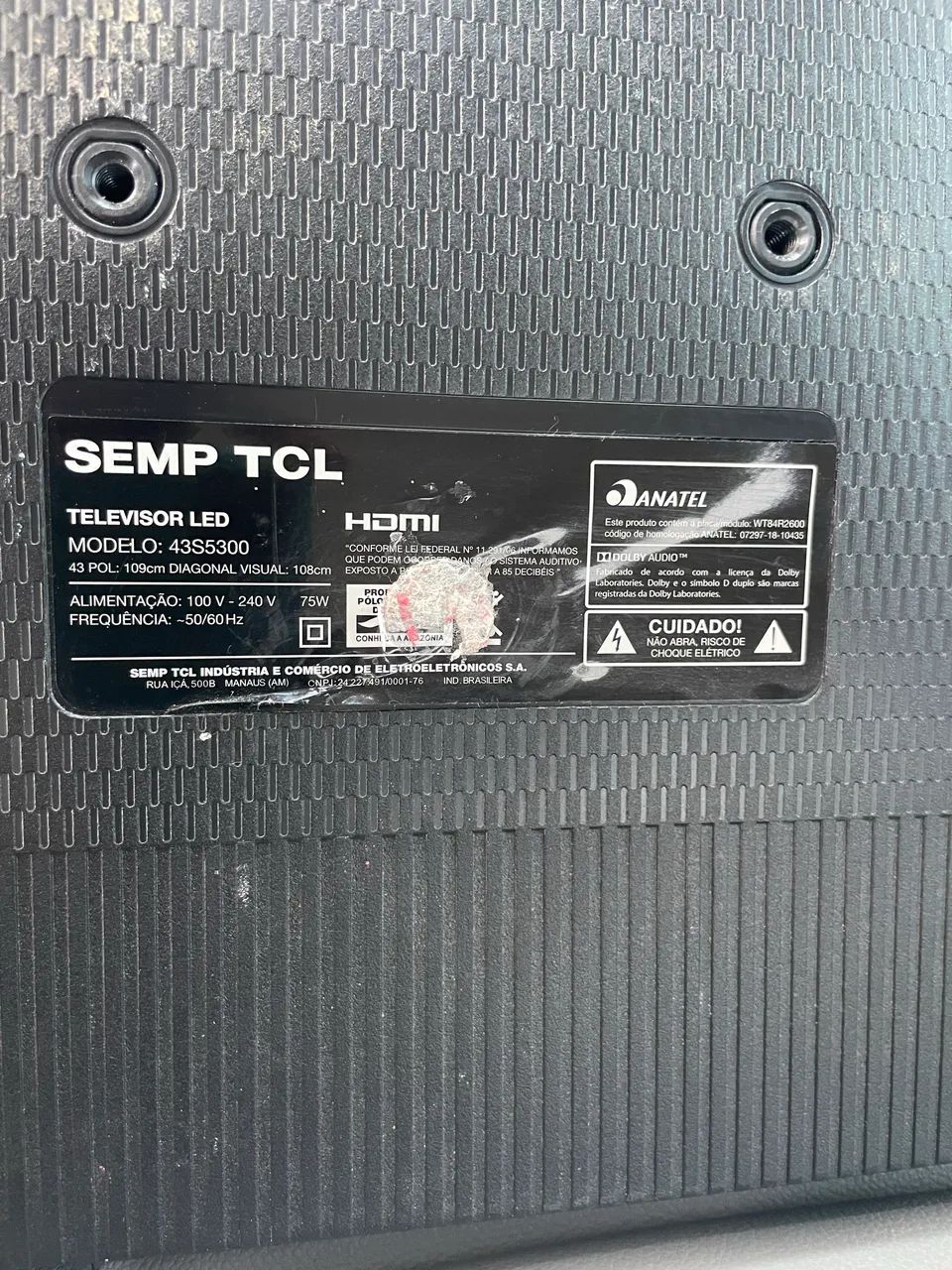 Tv SEMP TCL seminova com o programa na tela  - Foto 2