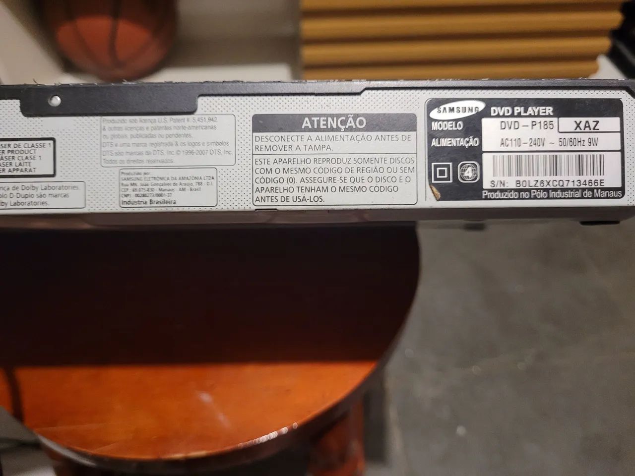 DVD Player Samsung (Modelo P185) - Bivolt - Funcionando - Foto 4