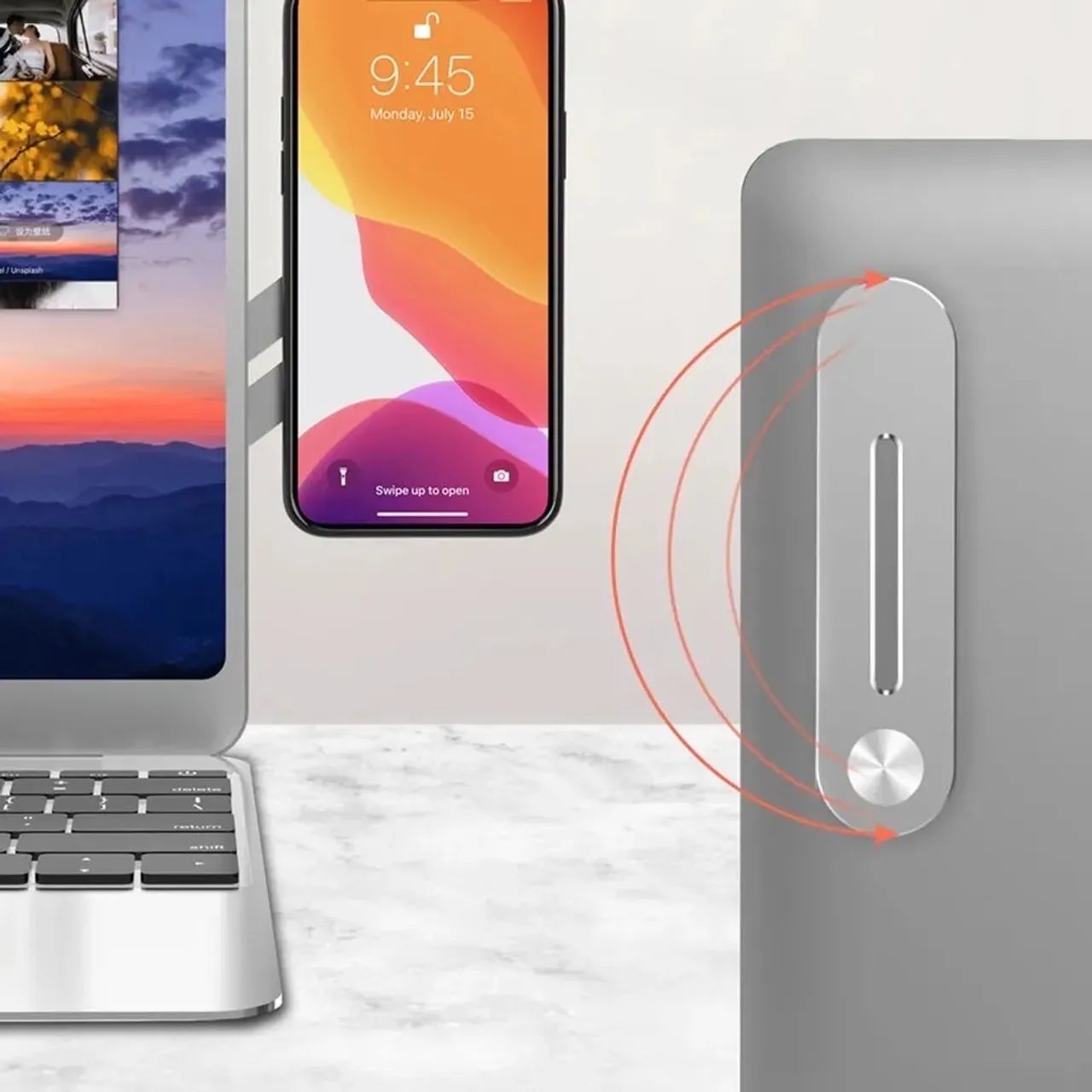 Suporte Celular Para Notebook Em Alumínio - Produto Novo - Foto 3