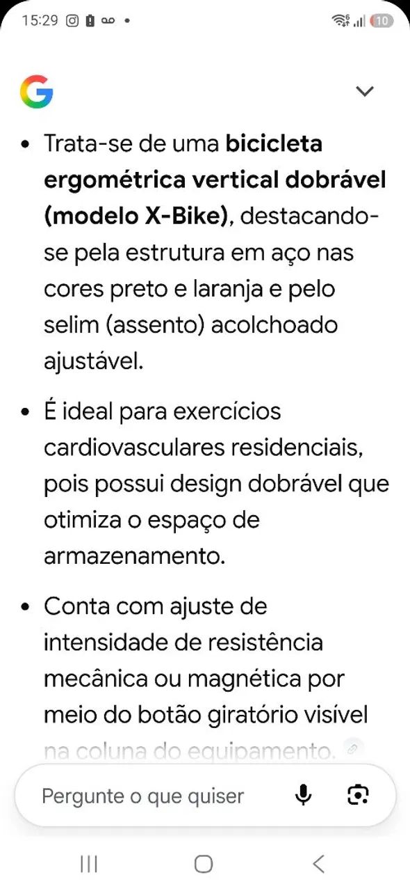 Bicicleta  ergometrica 