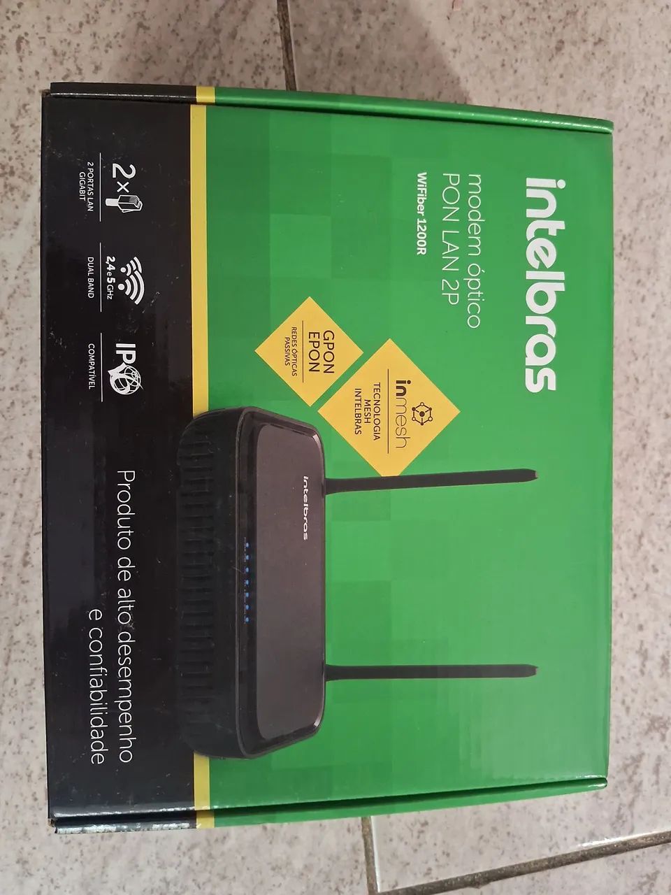 Modem óptica PON LAN 2P WiFiber 1200R