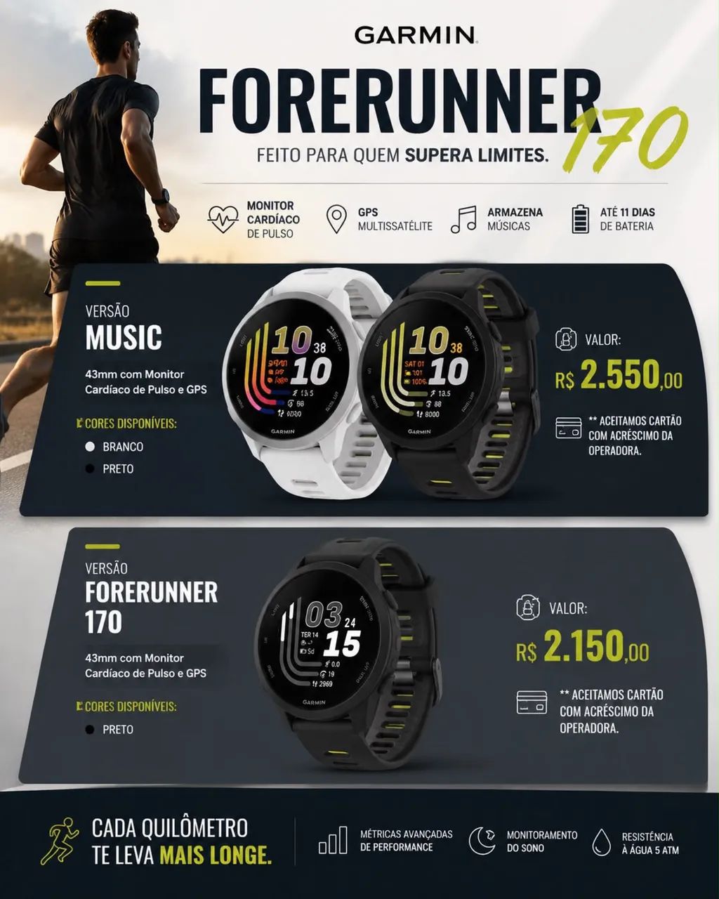 GARMIN FORERUNNER 170 BASIC E 170 MUSIC - Foto 3