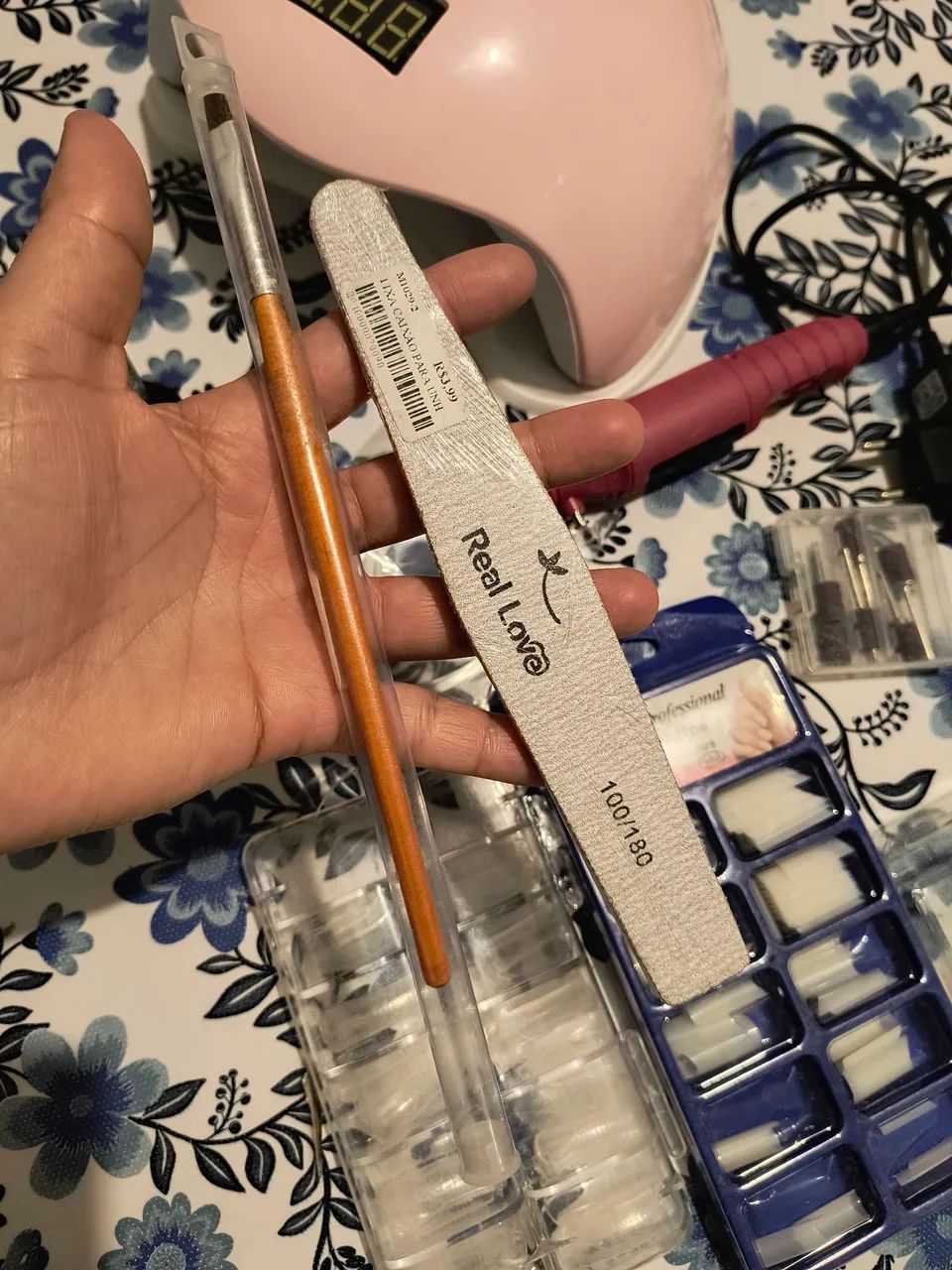 KIT COMPLETO PARA MANICURE / ALONGAMENTO DE UNHAS - ÓTIMO ESTADO - Foto 5