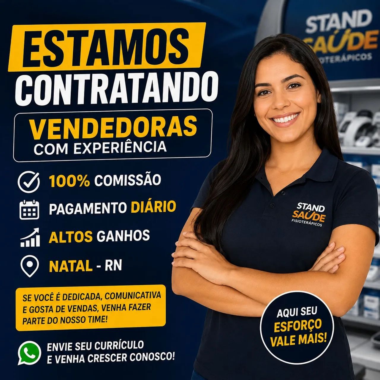 VAGA PARA VENDEDORAS - NATAL/RN