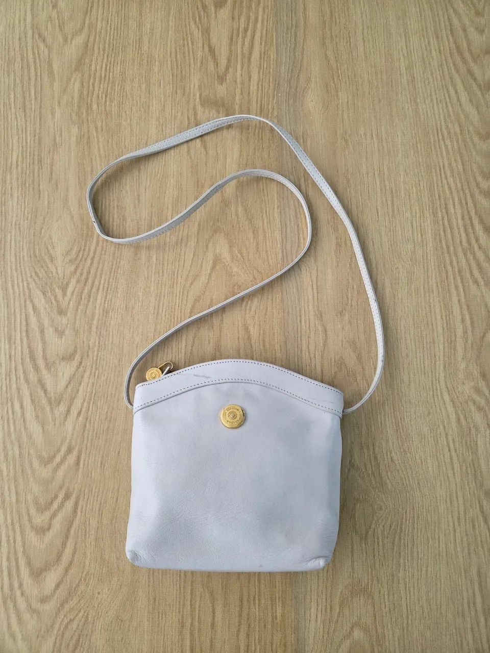 bolsa corello vintage de couro cor areia