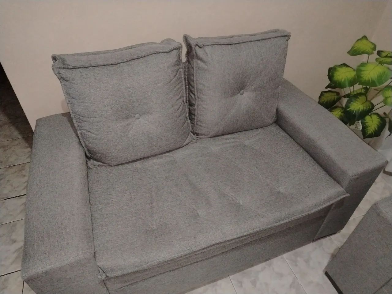 Vendo sofá Turquia 2 e 3 lugares linho conforto novo  - Foto 2