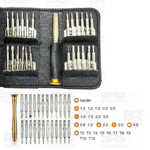 Kit Ferramentas 25 Em 1 Jogo Chaves Reparo Celular Notebook - Foto 4