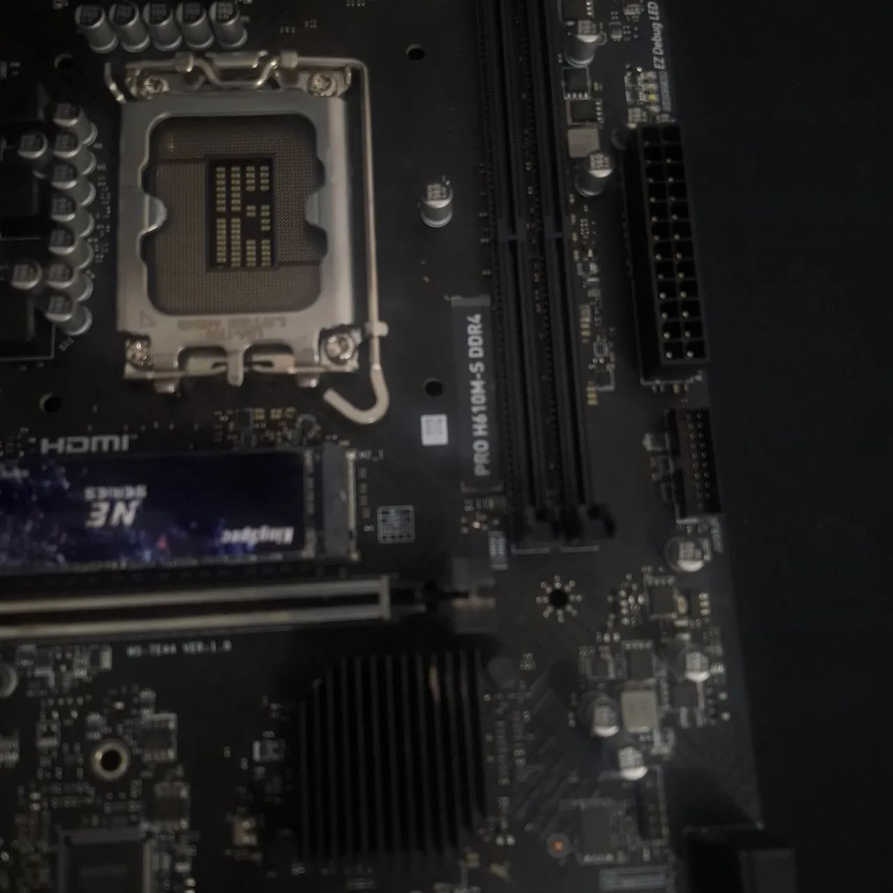 Placa Mãe MSI PRO H610M-S DDR4 LGA 1700 - Foto 2