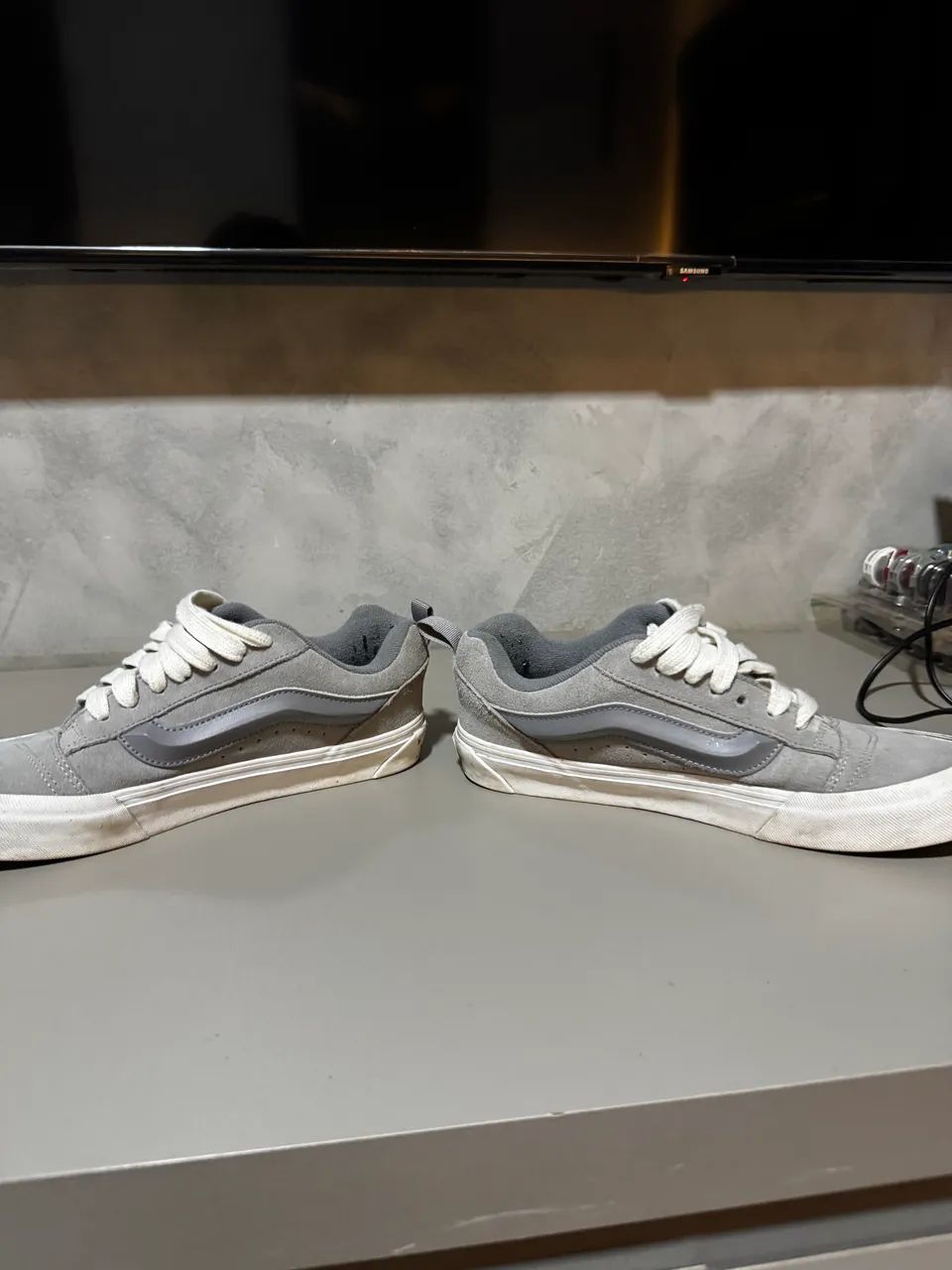 Vans knu school cinza tamanho 40 - Foto 3